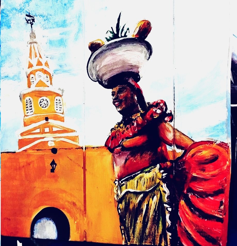 ARTE LA VENDEDORA CARTAGENA VINILO