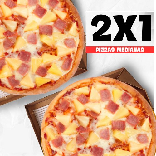 2x1 pizza hawaiana