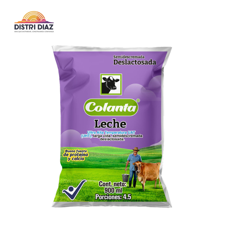 Leche  deslactosada colanta x900 ml