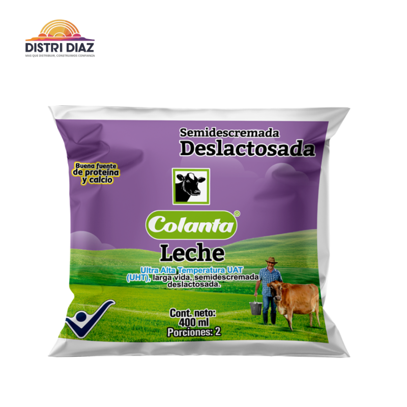 LECHE DESLACTOSADA X 400 ML COLANTA