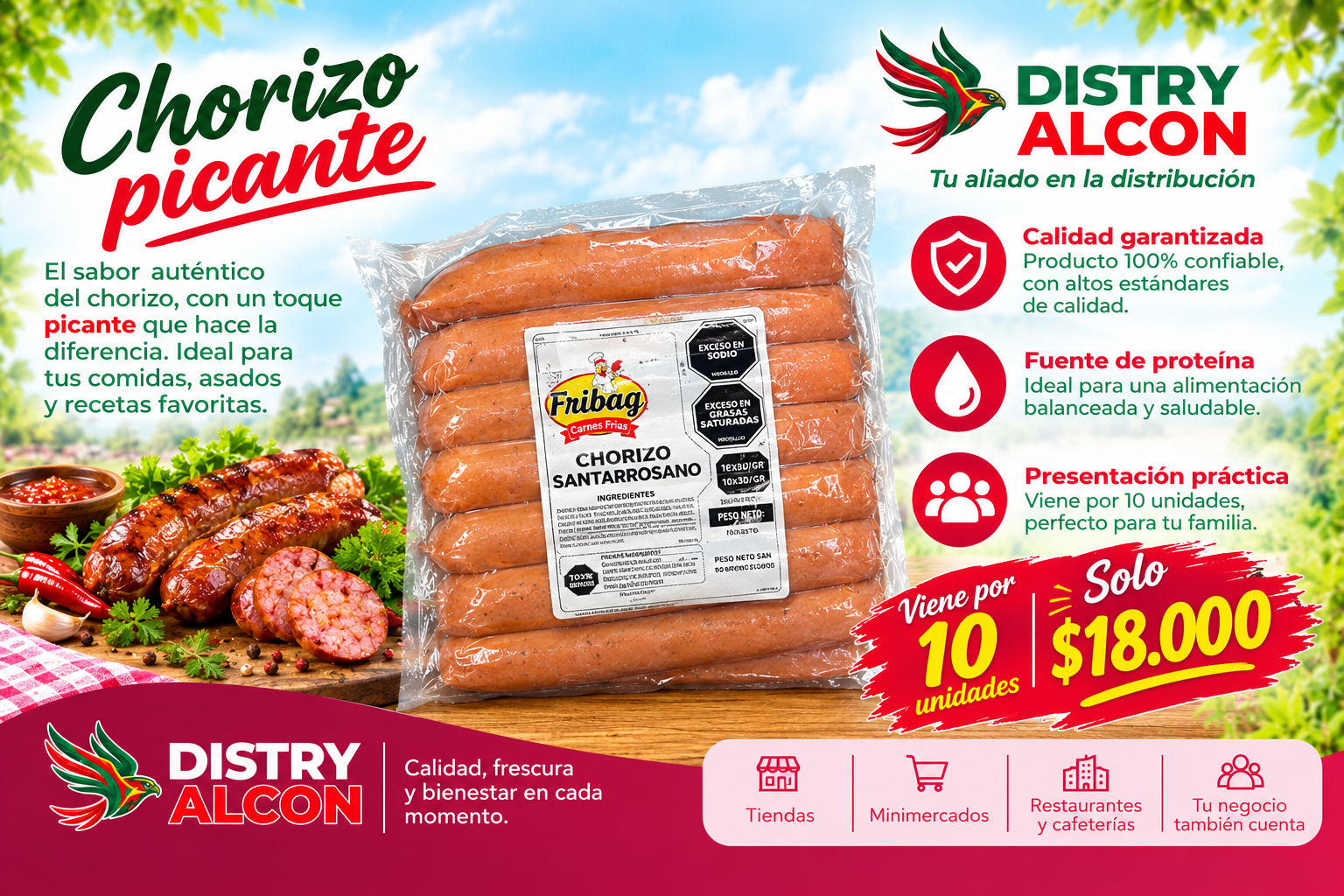 chorizo santarosano x10 fribaq