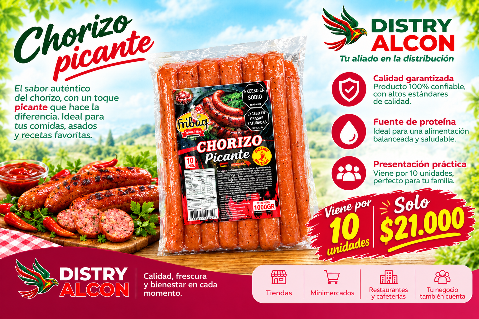chorizo picante x10 fribaq